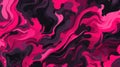 Vivid Pink and Black Marble Abstract Background