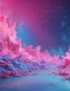 Vivid pink and blue blend, out-of-focus, dreamy abstract backdrop , light, dreamy, clouds Royalty Free Stock Photo