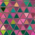 Vivid pink, orchid, fucshia and teal mosaic background pattern