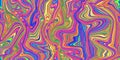 Vivid psychedelic seamless marble pattern with hallucination twists