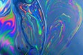 Vivid psychedelic soap bubble