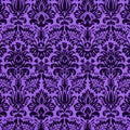 Vivid purple damask