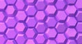 Vivid purple geometric background with hexagons