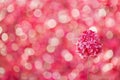 Vivid red bokeh lights artistically defocused for captivating abstract background display