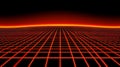 A vivid red tech background with digital waves, depicting a dynamic network system, artificial neural connections, and a
