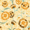 Vivid repeating floral