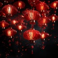 Chinese New Year red lanterns