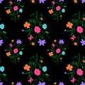 Abstract seamless floral pattern Royalty Free Stock Photo