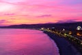 Vivid Sunset over the Mediterranean - Nice, France