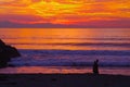 Vivid Sunset, Ventura, California Royalty Free Stock Photo