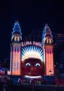 Vivid Sydney Luna Park lights Royalty Free Stock Photo