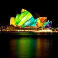 Vivid Sydney Opera House Royalty Free Stock Photo