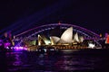 Vivid Sydney Opera house at night