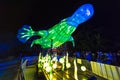 Vivid Sydney at Taronga Zoo. Wild animals light sculptures Royalty Free Stock Photo