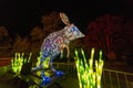 Vivid Sydney at Taronga Zoo. Wild animals light sculptures