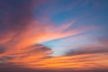 Vivid Twilight sky Royalty Free Stock Photo