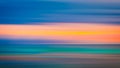 Vivid twilight sunset sky and motion blur of the sea under with long exposure effect Royalty Free Stock Photo