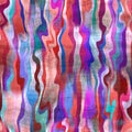 Vivid wavy warped digital bright seamless pattern