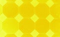 Yellow and mustard color tiles background with octagons and rhomb pattern. Geometric abstract background