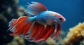 Vividly colored fish in underwater world Royalty Free Stock Photo