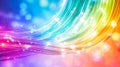 Vividly glowing fiber optic waves in abstract layers, representing the data layers that drive modern information systems,