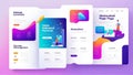 VividVector Vue: A Contemporary UI UX Masterpiece. AI generate