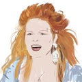 Vivienne westwood Illustration english fashion designer