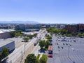 Vivint Arena aerial view Salt Lake City, Utah, USA Royalty Free Stock Photo
