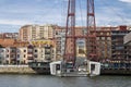 Vizcaya Bridge world patrimony and icon by Unesco Royalty Free Stock Photo