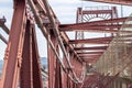 Vizcaya Bridge world patrimony and icon by Unesco Royalty Free Stock Photo