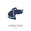 Vizsla dog icon. Trendy flat vector Vizsla dog icon on white background from dogs collection Royalty Free Stock Photo