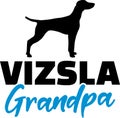Vizsla Grandpa with silhouette
