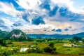 ViÃÂ±ales valley view in Cuba. Unreal nature with lakes, mountain, trees, wildlife. Gorgeus sky.