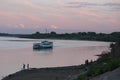 The Vjatka river in Kirov, Russia in the summer night