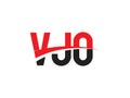 VJO Letter Initial Logo Design Vector Illustration Royalty Free Stock Photo