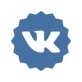 VK logo. Vkontakte is a Russian social media and networking website. VK Vkontakte app . Kharkiv, Ukraine - October, 2020