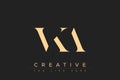 VKA abstract letter logo design Royalty Free Stock Photo