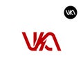 VKA Logo Letter Monogram Design Royalty Free Stock Photo