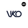 VKO Logo Letter Monogram Design Royalty Free Stock Photo
