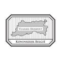 Vlaams-brabant map. Vector illustration decorative design Royalty Free Stock Photo