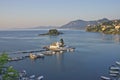 Vlacherna Monastery view, Corfu Island, Greece, Europe Royalty Free Stock Photo