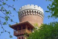 Landmark attraction in Bucharest, Romania. Vlad Tepes Castle - National Office for the Heroes Memory