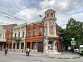 Vladikavkaz, Russia, June, 28, 2019. Mira avenue house10, architectural monument, former hotel `Paris`. Vladikavkaz. Republic of