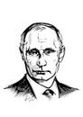 Vladimir Putin illustration Royalty Free Stock Photo