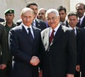 Vladimir Putin and Mahmoud Abbas