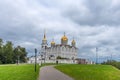 Vladimir, Russia - August 25, 2019. Assumption cathedral Dormition Cathedral in Vladimir, Russia. Golden Ring of Russia