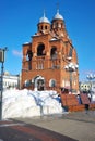 Vladimir, Russia. - February 16.2019. Vladimir Church of the Trinity