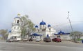 Vladimir, Russia. - May 06.2018. The main entrance Bogolyubovo-Holy Bogolyubsky Convent.