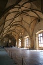 The Vladislav Hall inside the Old Royal Palace in Prague, Czech Republic Royalty Free Stock Photo