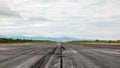 Runway strip on annual military exhibition Russian Army 2018 on Central Uglovoe Aerodrome.